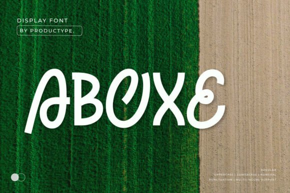 Aboxe Display Font for a Lively Editorial Look
