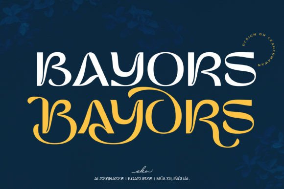 Bayors Font: A Display Typeface for Editorial Elegance