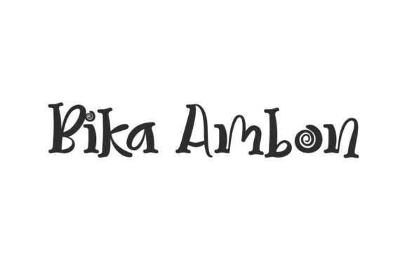 Bika Ambon Font for Creative Projects and Display Typography