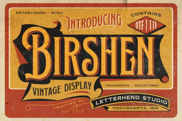 Birshen Font in Branding: A Vintage Serif for Timeless Design