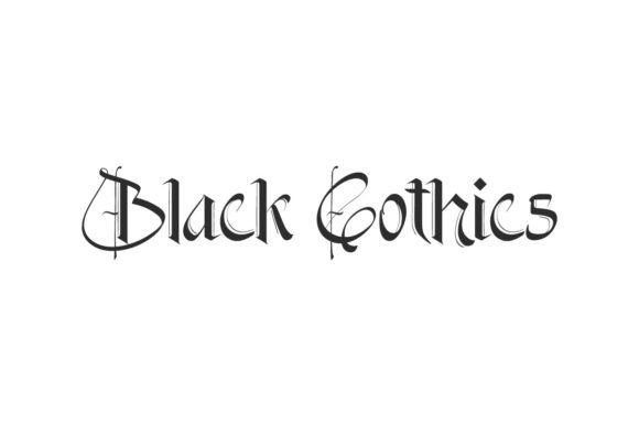 Black Gothics Font: A Gothic Display Masterpiece