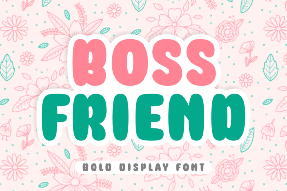 Boss Friend Display Font for Bold Branding and Creative Projects