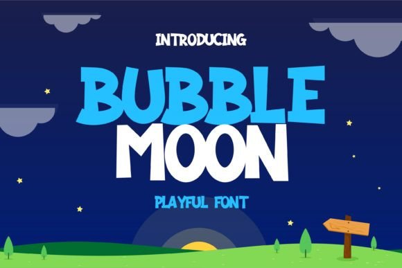 Bubble Moon Display Font for Captivating Digital Branding