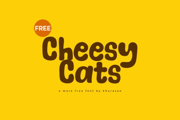 Cheese Cats: A Modern Display Typeface for Editorial Design
