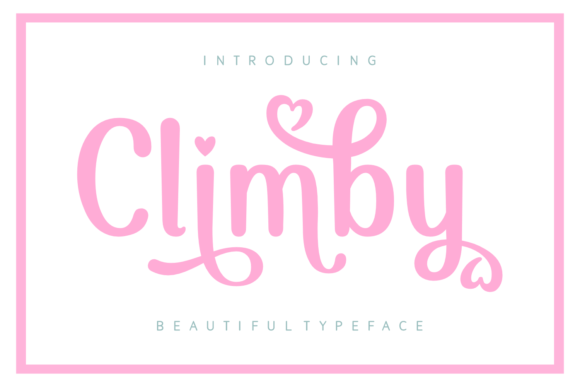 Climby Font: A Handwritten Typeface with Heart for Editorial Design