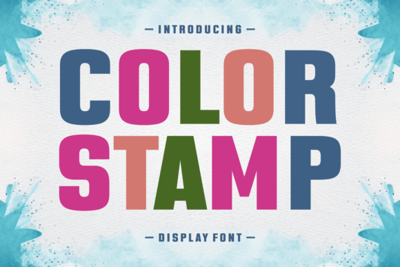 Color Stamp Font Review for Brand Designers