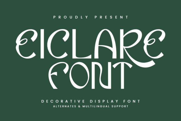 Eiclare Font: A Playful Display Type for Bold Designs