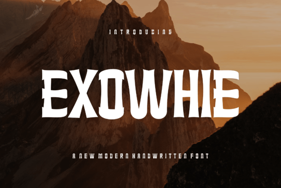 Exowhie: A Bold Display Font for Authentic Brand Identity