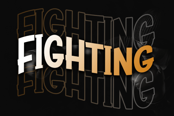 Fighting Font: A Display Typeface for Editorial Elegance