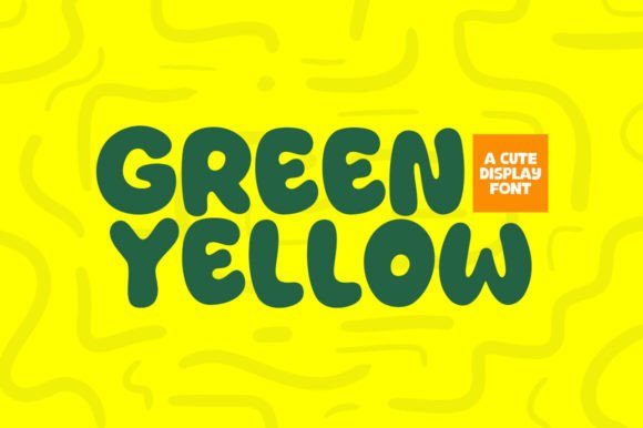 Green Yellow: A Modern Display Font for Handmade Brands