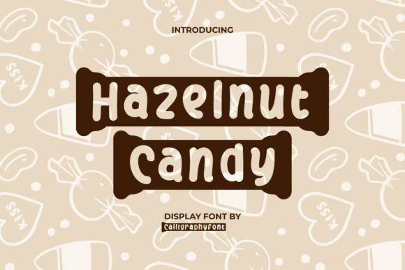 Hazelnut Candy Font for Playful Editorial Design