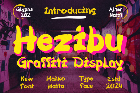 Hezibu Font: Bold and Readable Display Typography for Marketers