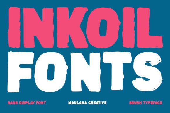 Inkoil Font: A Stylish Display Typeface for Editorial Design