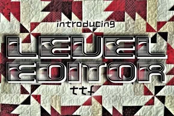 Level Editor Font for Professional Branding and Display Designs