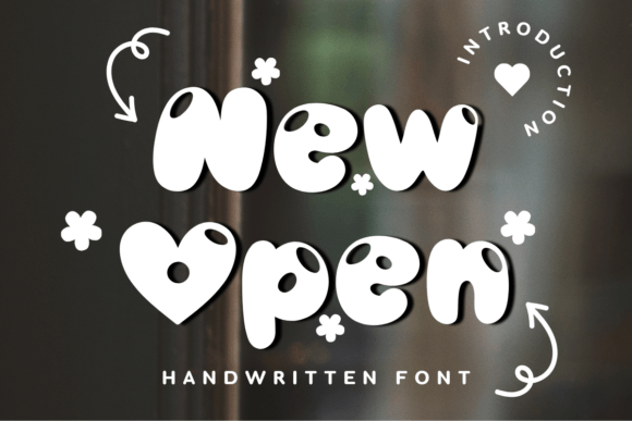 New Open Display Font for Creative Product Designs