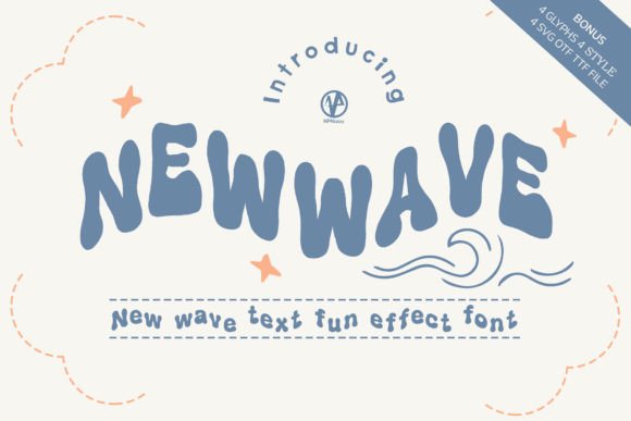 New Wave Font: A Groovy Display Typeface for Creative Projects
