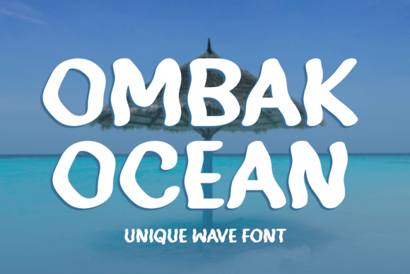 Ombak Ocean Display Font for Editorial Design