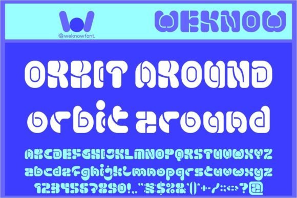 Orbit Around Font: A Futuristic Typeface with a Vintage Soul