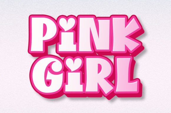 Pink Girl Display Font for Memorable Brand Content