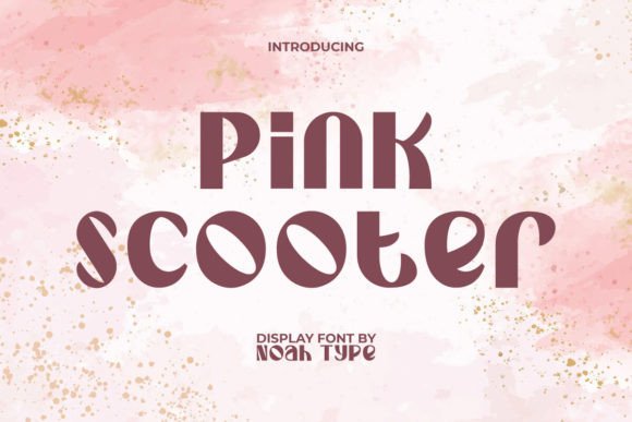 Pink Scooter Font for Small Business Branding