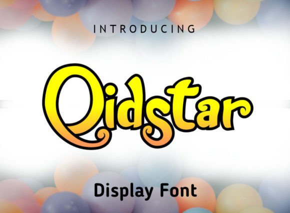 Qidstar Display Font for Creative Projects