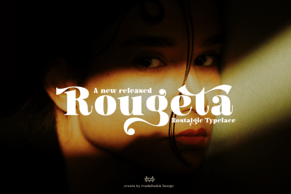 Rougeta: A Nostalgic Display Typeface for Editorial Design