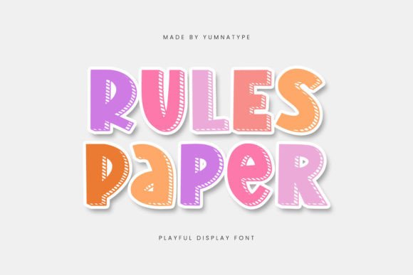 Rules Paper: The Bold Display Font for Memorable Brand Identity
