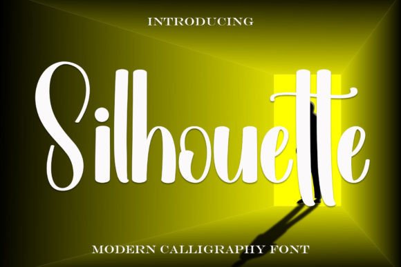 Silhouette Font for Festive Branding and Holiday Designs