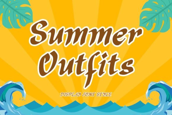 Summer Outfits Font for Creative Branding Projects