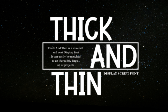 Thick and Thin Font for Modern Branding and Social Media