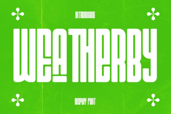 Wea Therby Font: A Cyberpunk Display Typeface for Modern Web Design