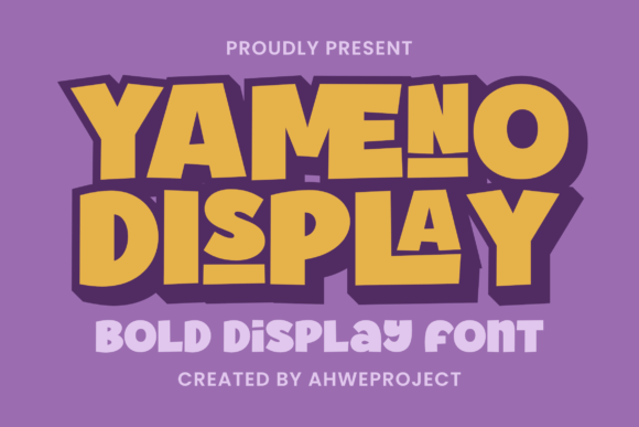 Yameno Font: A Playful Display Typeface for Editorial Design