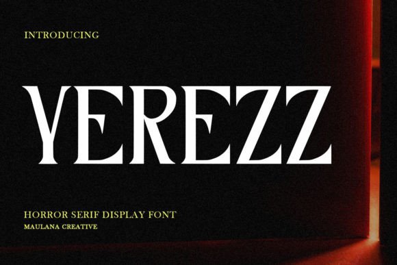 Yerezz Font for Stylish Branding and Display Projects